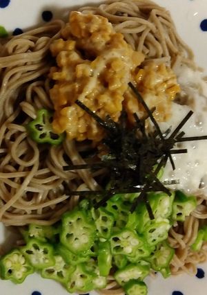 さっぱり❗夏にピッタリ❗ネバネバ蕎麦-レシピのメイン写真