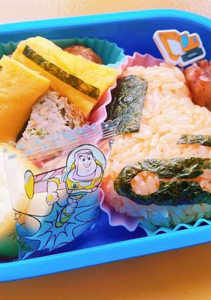 乗り物♩幼児キャラ弁♩ショベルカー-レシピのメイン写真