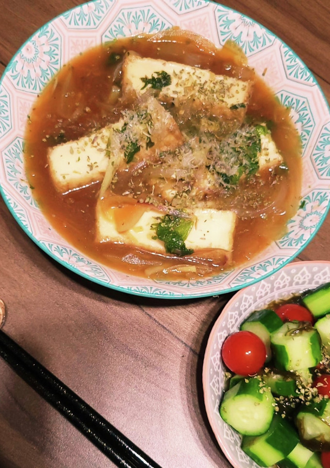 厚揚げと玉葱の黒酢入りさっぱり煮込み-レシピのメイン写真