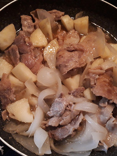 豚小間の簡単肉じゃが風-レシピのメイン写真