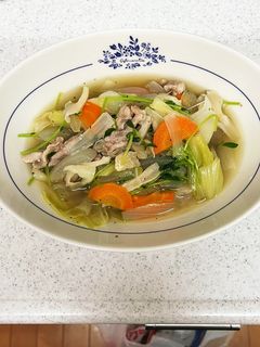 豚肉と豆苗の旨塩煮 自分用-レシピのメイン写真