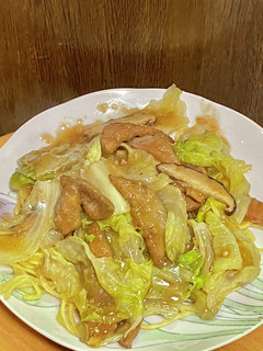 レバーとレタスであんかけ焼きそば-レシピのメイン写真