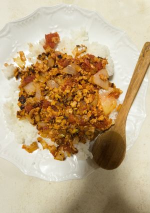 簡単！大豆ミートでタコライス風♪-レシピのメイン写真