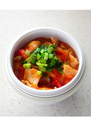 豚トマト丼-レシピのメイン写真