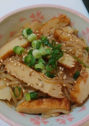 簡単！ほっこり♪しらたき＆さつま揚げ炒め-レシピのメイン写真