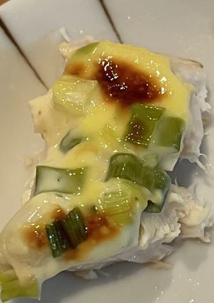 ネギマヨを乗せためかじきをグリルで焼く-レシピのメイン写真