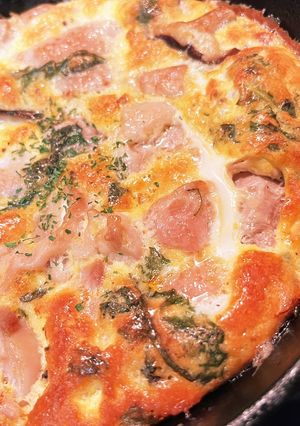 鶏もも肉と大葉のフリッタータ-レシピのメイン写真