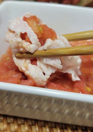 トマトだれでしゃぶしゃぶ-レシピのメイン写真
