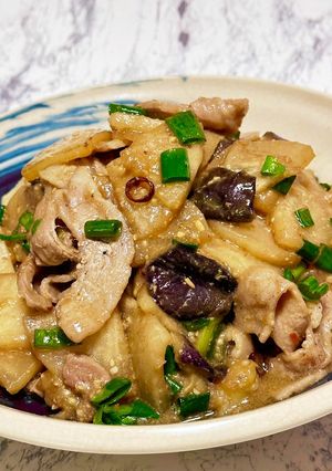 豚肉大根ナス味噌炒め(身内専用)-レシピのメイン写真