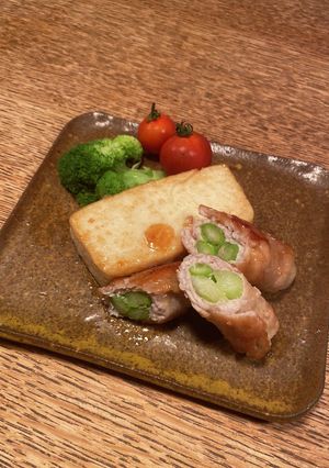 もろみのチカラで肉巻きと豆腐ステーキ-レシピのメイン写真