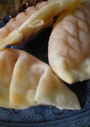 ﾄｰｽﾀｰで作る明太ﾁｰｽﾞ餃子-レシピのメイン写真