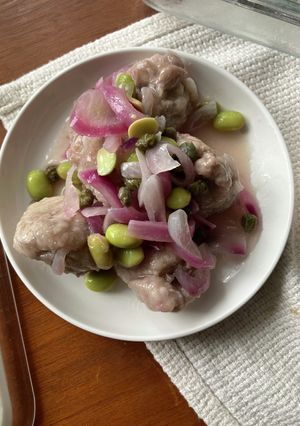 レンジで？！豚こま肉のおしゃれ肉団子　-レシピのメイン写真