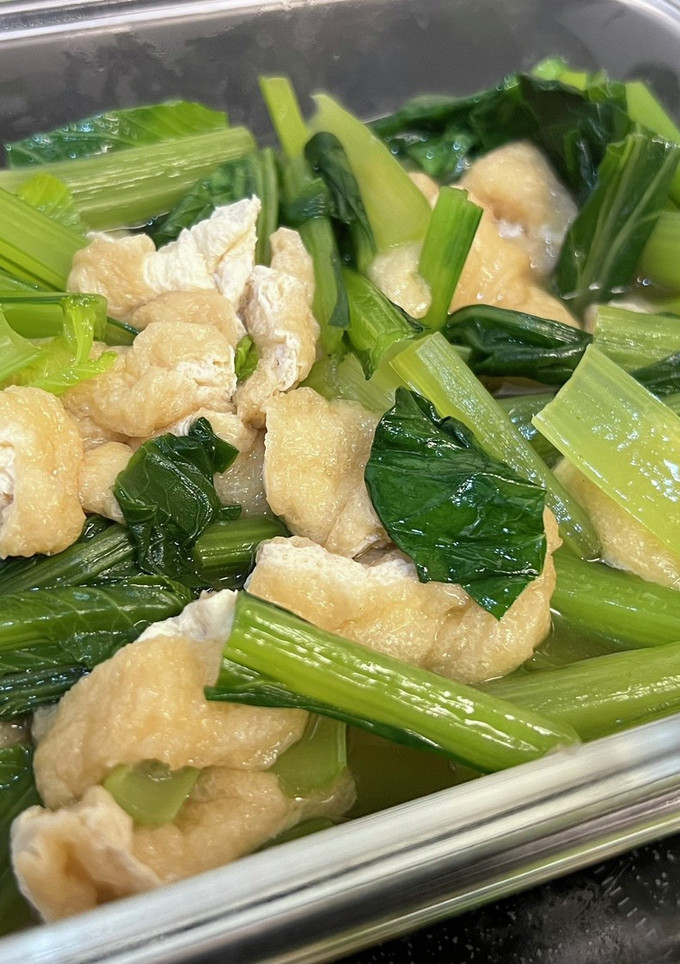 小松菜と揚げの煮物-レシピのメイン写真