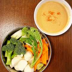 รูปของ 温野菜のための味噌マヨディップ