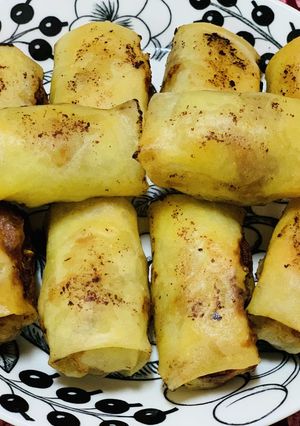 ハンバーグ春巻き-レシピのメイン写真