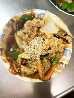 簡単洋風オイきな粉味豚こま大根青椒肉絲風-レシピのメイン写真