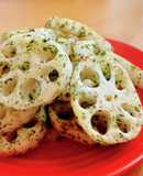 腸活♡れんこんの海苔塩バター炒め