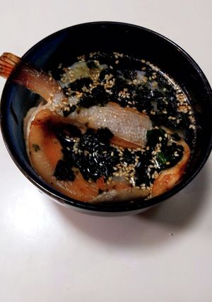 鮭ハラスの梅昆布茶漬け-レシピのメイン写真