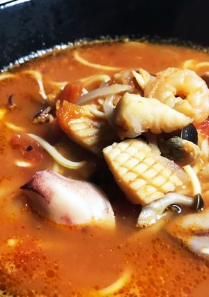 スープ仕立ての海の幸 パスタ-レシピのメイン写真