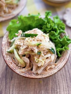 鶏ささみともやしの胡麻ダレサラダ♫-レシピのメイン写真