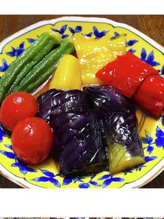 夏野菜の揚げびたし♪-レシピのメイン写真
