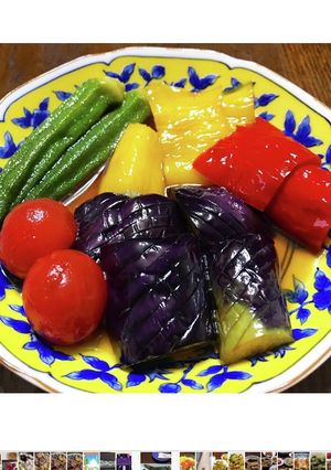 夏野菜の揚げびたし♪-レシピのメイン写真
