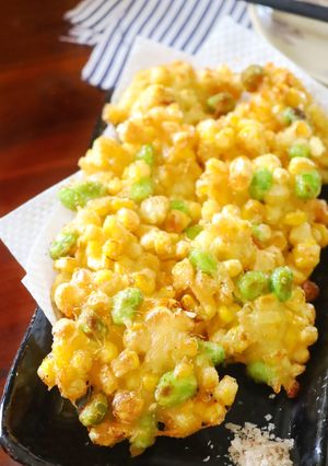 ひげまで美味しく☆とうもろこしのかき揚げ-レシピのメイン写真