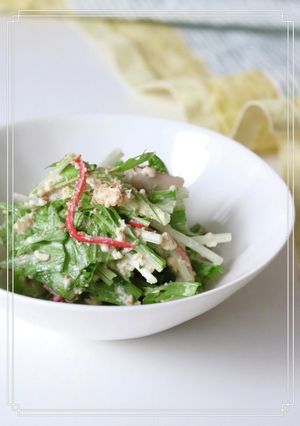 水菜♡豆腐カニカマヨサラダ-レシピのメイン写真