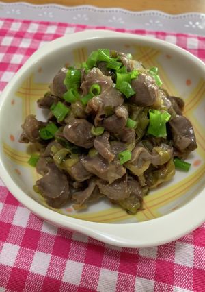 砂肝のネギポン酢和え♪-レシピのメイン写真