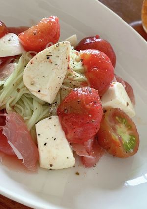 オリーブ素麺のサラダ-レシピのメイン写真