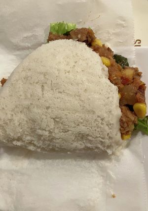 蒸しパンでキーマカレーサンド-レシピのメイン写真