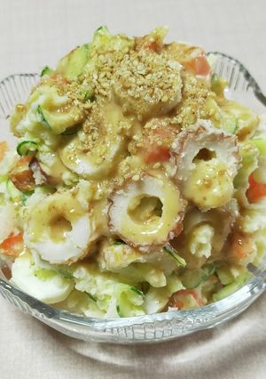 ちくわのごまドレポテトサラダ-レシピのメイン写真