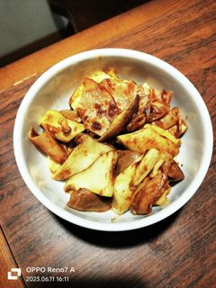 エリンギとハムのめんつゆカレー和え-レシピのメイン写真
