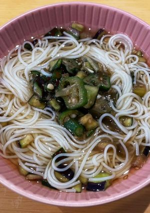 山形だしのとろしゃき素麺-レシピのメイン写真