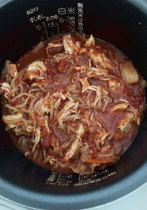 鶏胸肉とトマトピューレとカット野菜-レシピのメイン写真