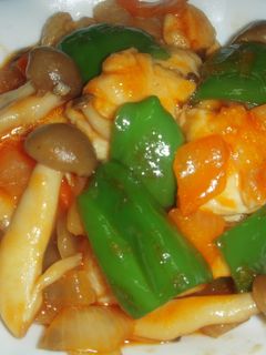 鶏胸肉とピーマンのケチャップ炒め-レシピのメイン写真