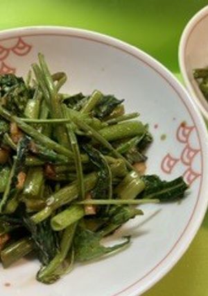 ＊もろみのチカラで空芯菜のニンニク炒め＊-レシピのメイン写真