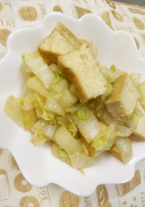 厚揚げと白菜のもろみのチカラ煮-レシピのメイン写真
