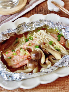 ☆簡単☆鮭の味噌バターホイル焼き-レシピのメイン写真