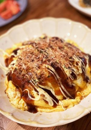 余った焼きそば　オムそばに大変身！-レシピのメイン写真