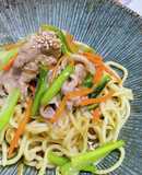 豚こまと小松菜の中華風あんかけ焼きそば
