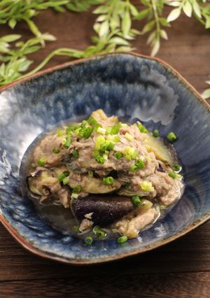 レンジで簡単！ツナなす味噌-レシピのメイン写真
