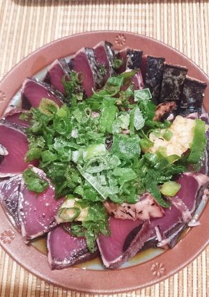 冷凍やけど〜鰹のたたき〜♪♪♪-レシピのメイン写真
