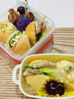ふわふわちぎりパンサンド★お弁当-レシピのメイン写真