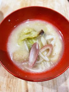 焼きなすとみょうがの味噌汁-レシピのメイン写真