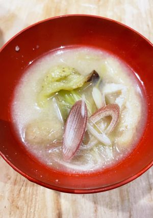 焼きなすとみょうがの味噌汁-レシピのメイン写真
