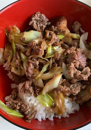 極みきのこすき焼き丼-レシピのメイン写真
