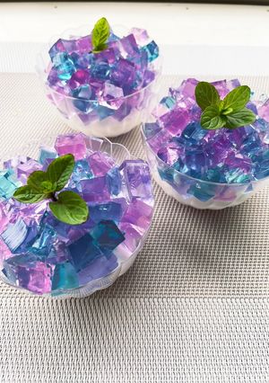 紫陽花ムースゼリー☆ 夏にキラキラ-レシピのメイン写真