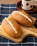 ふすまロールパンのミルクフランス風