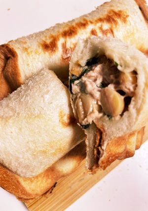 今朝の4w1hサンド「ツナ大豆サラダ」-レシピのメイン写真